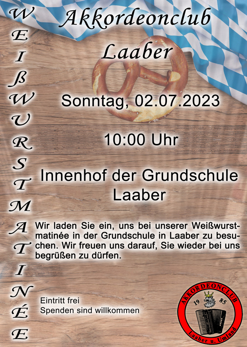 Plakat Weißwurstmatinee